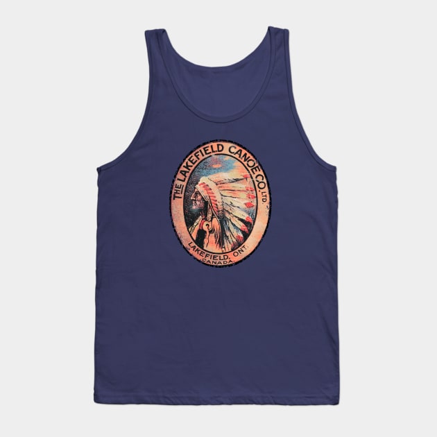 The Lakefield Canoe Company Canada Tank Top by Midcenturydave